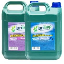 Desinfetante Uso Geral Mais Perfume 5 Litros Floral e Lavanda - Larilimp