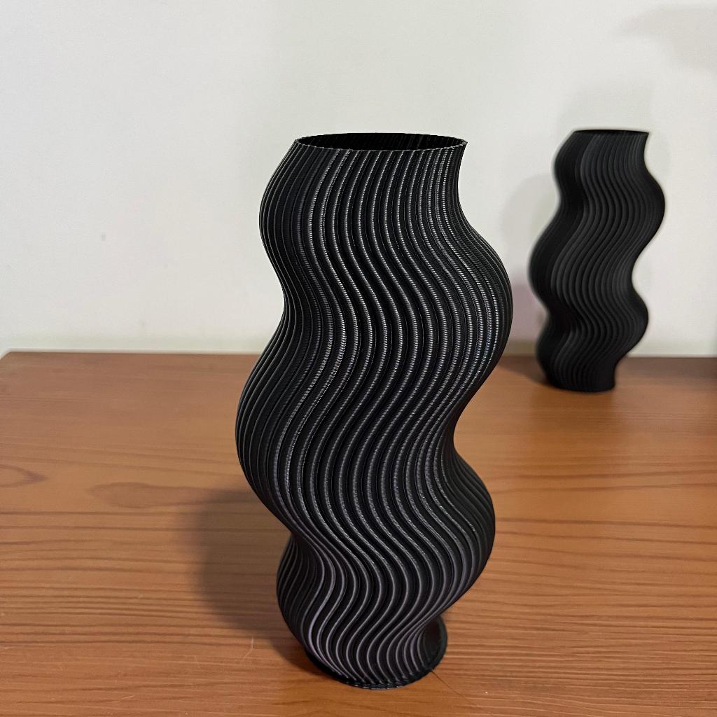 Vaso Decorativo Estilo Original Ondulado para Decoração Moderna e Elegante