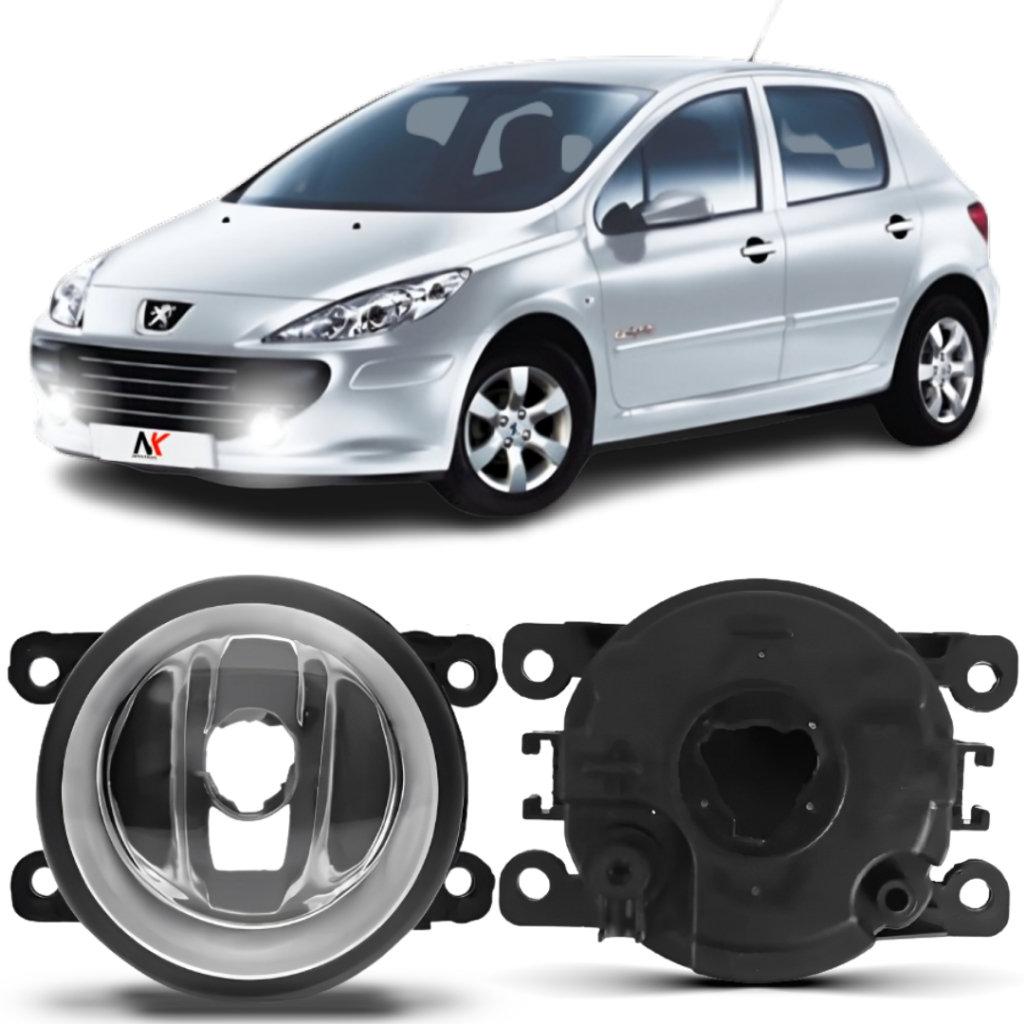 Farol Milha Peugeot 307 2007 2008 2009 2010 11 12 2013 2014 em Oferta na Shopee