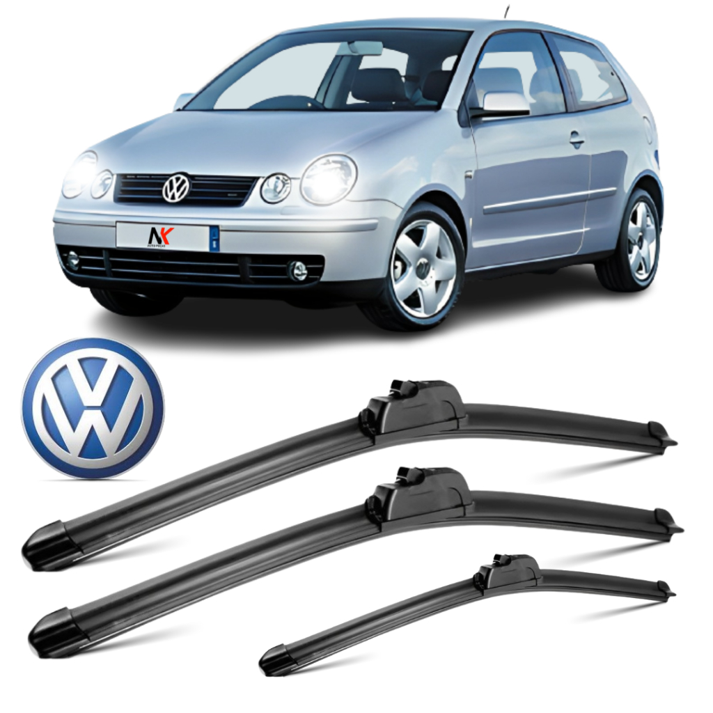 Kit/Par Palheta Parabrisa Polo Hatch 2001 2002 á 2007 Enc. Gancho em Oferta na Shopee