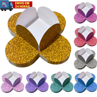 Forminhas 4 Pétalas Imita Glitter Para Doces Finos Brigadeiros Festas Aniversários Casamentos em Oferta na Shopee