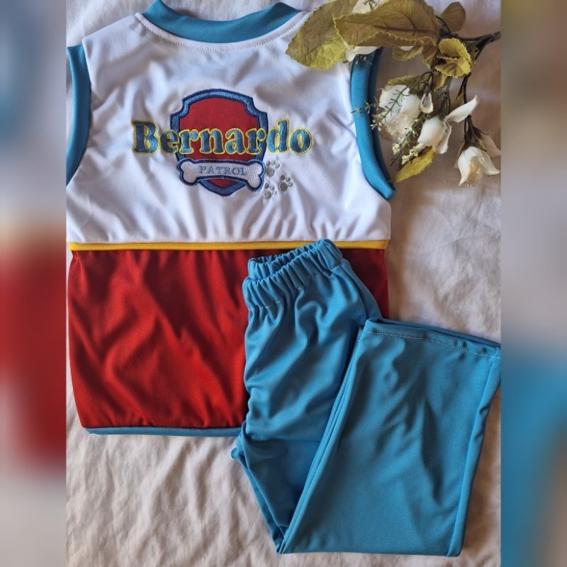 colete patrulha canina bordado personalizado com calça