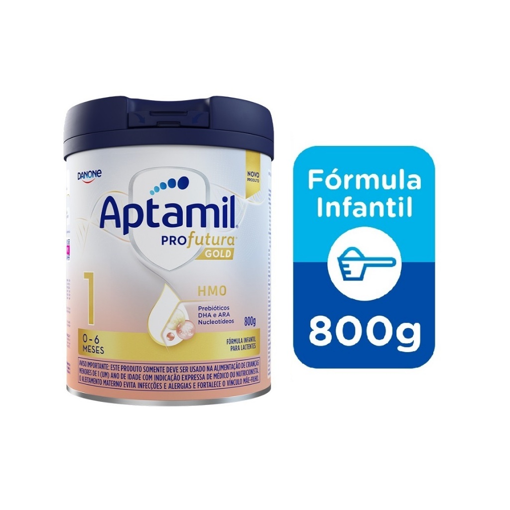 Fórmula Infantil Em Pó Danone Aptamil Gold 1 Lata 800g em Oferta na Shopee