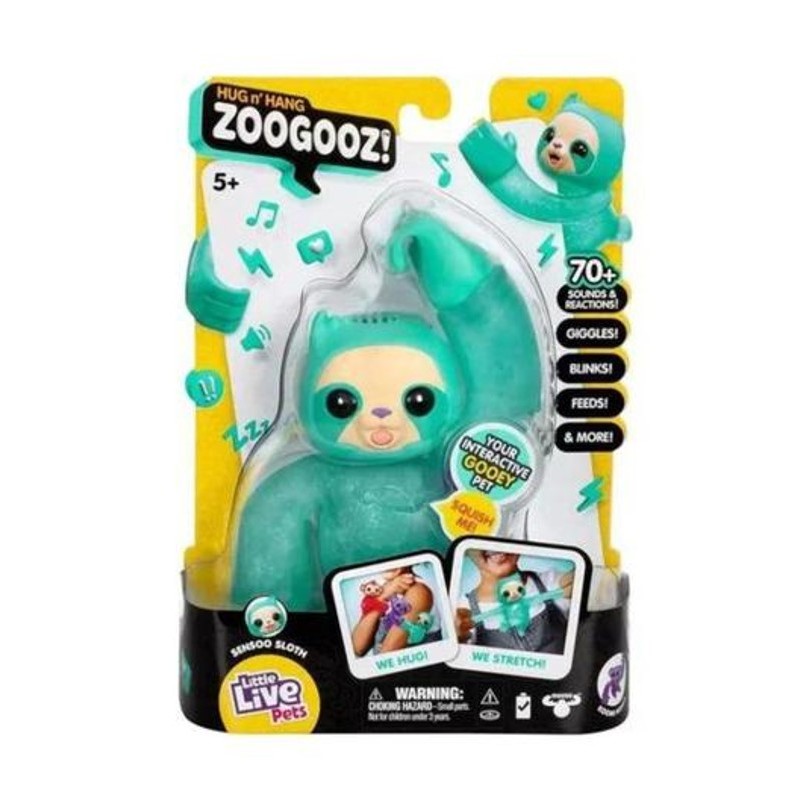 Bichinhos Little Live Pets Hug N Hang Zoogooz - Fun - Mom & Baby