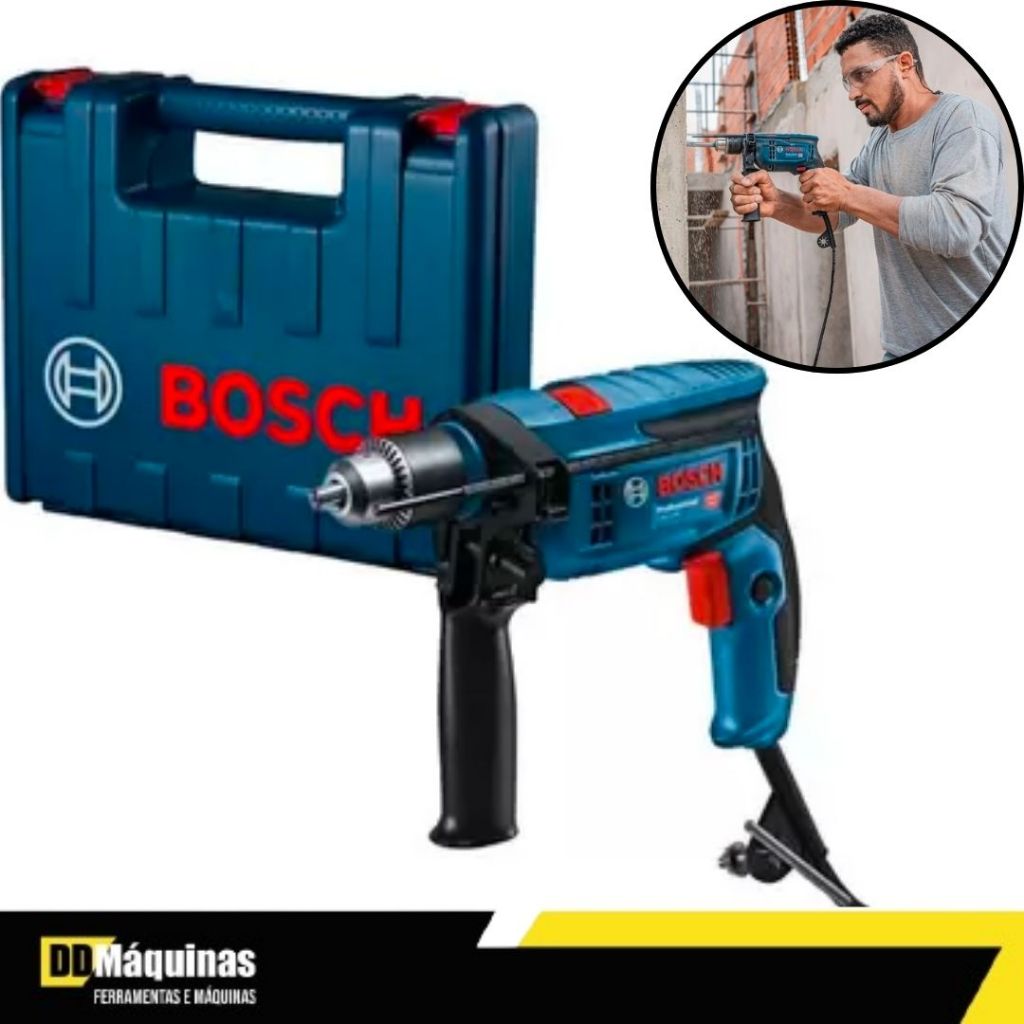 Furadeira de Impacto 750W 110 Volts Com Maleta - Bosch - Home & Living