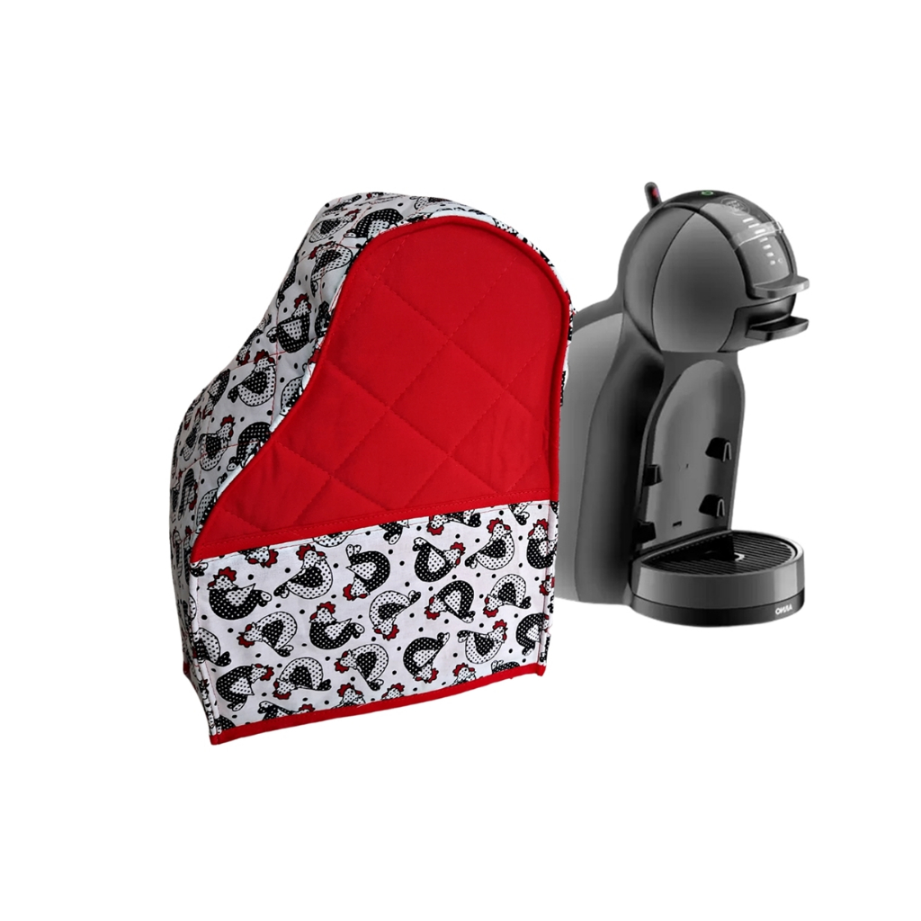 capa para cafeteira dolce gusto mini me alto padrão patchwork MATELASSÊ modelagem exclusiva durável