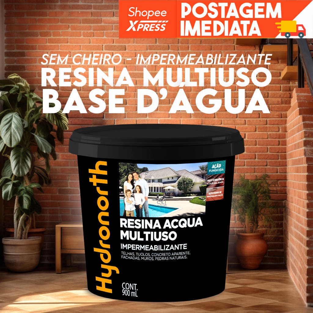Resina Acqua Multiuso 900 Ml Fosco Hydronorth