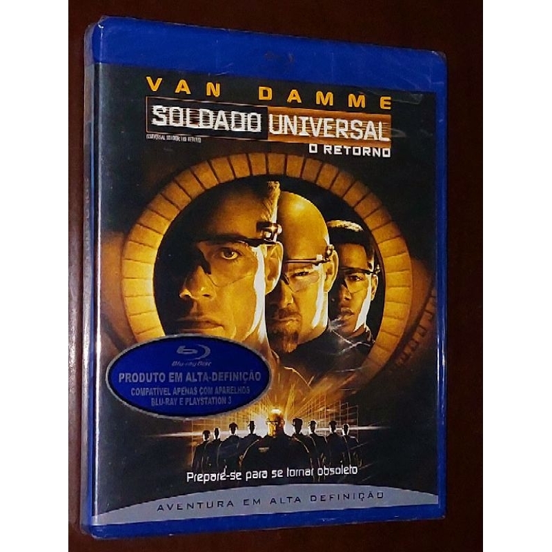 blu ray soldado universal Van Damme Lacrado raridade