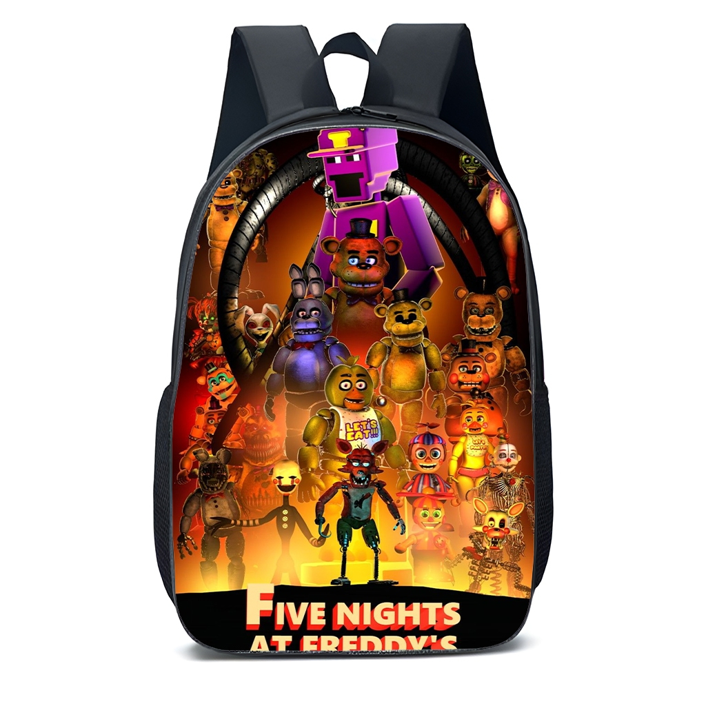 Mochila Escolar Infantil Juvenil fnaf five nights brinquedos terror lançamento