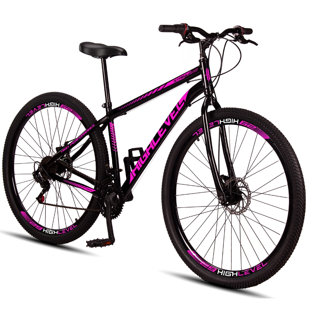 Bicicleta Aro 29 Highlevel Aço Carbono Freios a Disco 21 Marchas — imagem 2 de 2