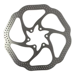 Disco Freio Rotor Para Bike 160mm Inox 6 Parafusos Cor Prateado