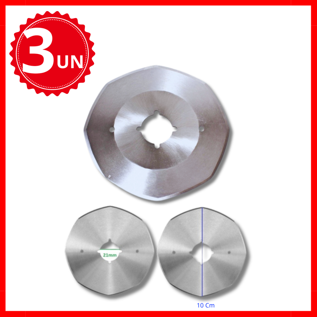 Disco de Corte para Máquina de cortar tecido 4 Polegadas Oitavado