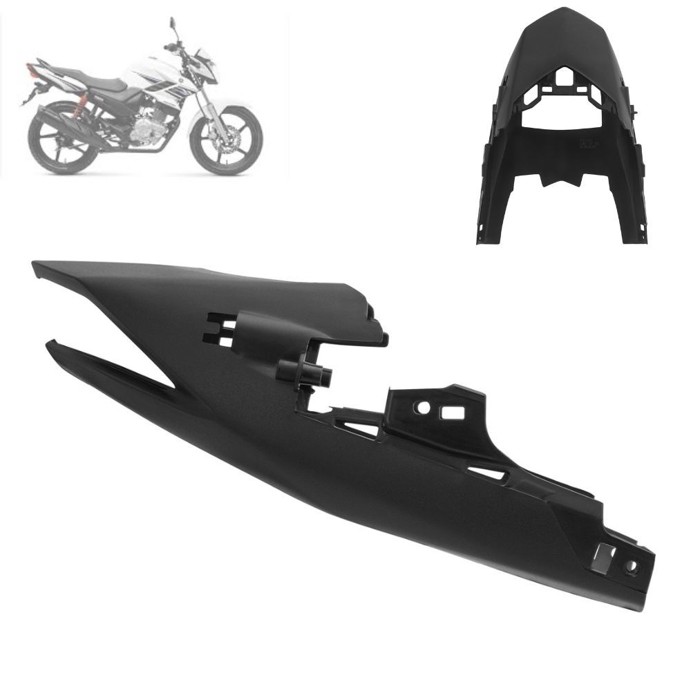 Rabeta Central Traseira Carenagem Moto Fazer 150 2014 Pro Tork Preto Peças Acessórios De Reposição em Oferta na Shopee