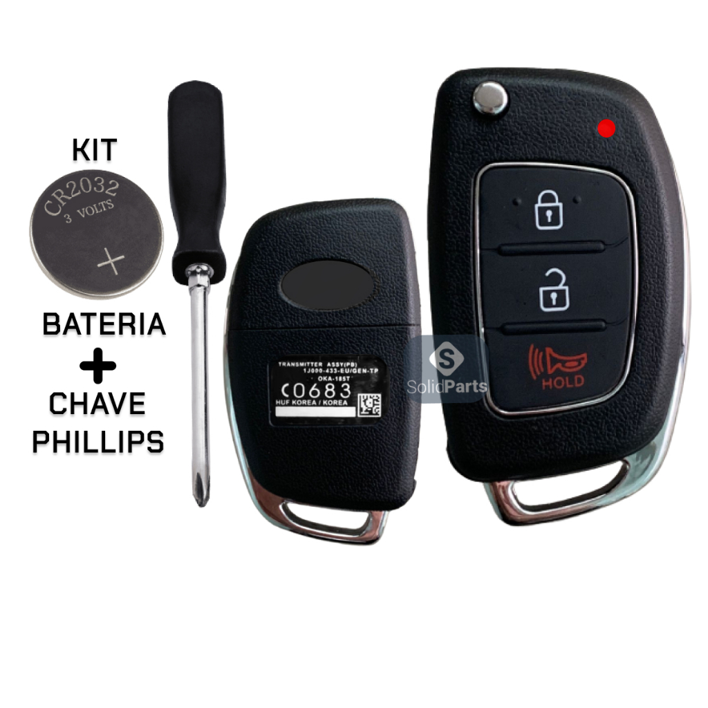 Capa chave Canivete Compatível Com HB20 HB20S HB20X Genérica 2012 a 2024