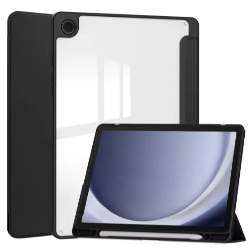 Capa Smart Para Tablet Gala- xy Tab A9+ Plus Suporte Caneta Tela 11 Polegadas/Preta