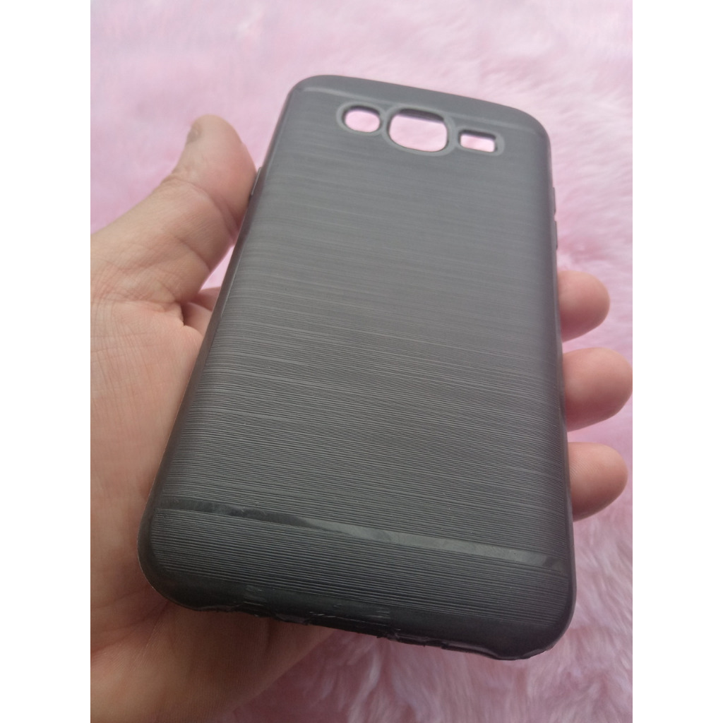 Capinha para Samsung Galaxy J5 J500 Preta Emborrachada + Película Vidro 3D