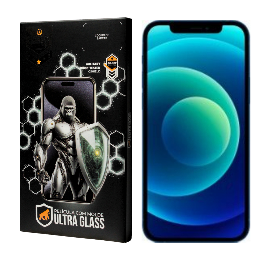 Película para iPhone 12 Pro - Ultra Glass - Preta - Gshield