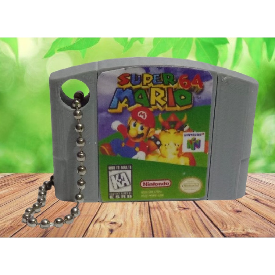 Chaveiro Fita Cartucho N64 Nintendo 64 Super Mario 64