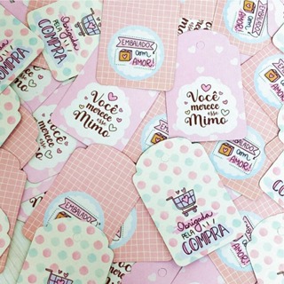 200 Tag Cartão de Agradecimento ao cliente - 7,5x5cm em Oferta na Shopee
