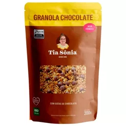 Granola com Gotas de Chocolate 200g - Tia Sônia