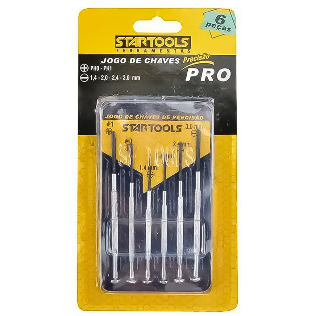 Kit Jogo Chaves De Precisão 6 Peças Estojo Para Manutenção Eletrônico Relógio Celular Profissional em Oferta na Shopee