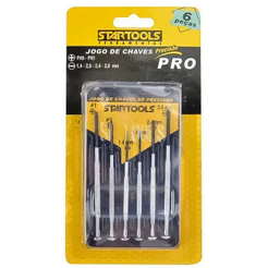 Kit Jogo Chaves De Precisão 6 Peças Estojo Para Manutenção Eletrônico Relógio Celular Profissional
