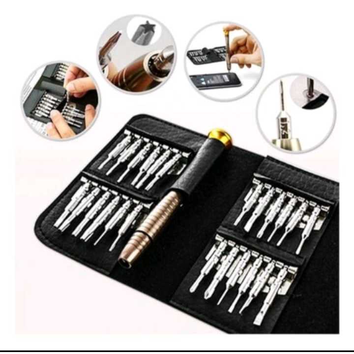 Kit Jogo Chaves Ferramenta 25 peças PRO-CKM2501 para Manutenção Abrir Celular Tablet Iphone Android