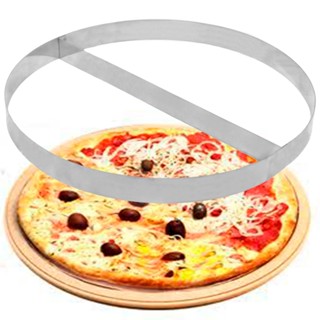 Aro Separador Sabores Casa Cozinha Pizza Esfiha Bolo 2 divisórias 35cm Profissional em Oferta na Shopee
