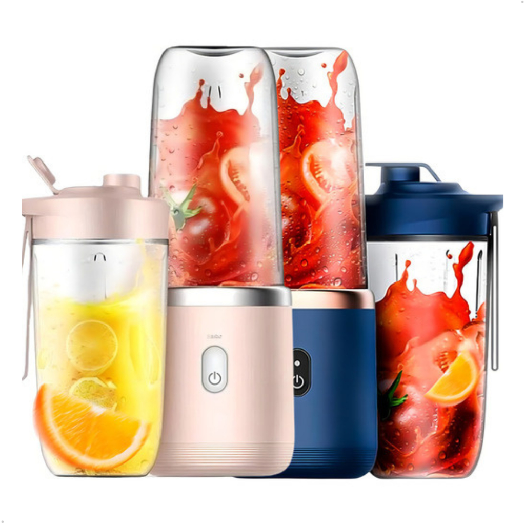 Mini Liquidificador Portátil Espremedor Elétrico 6 Lâminas Misturador Leite Suco Alimentos Smoothie