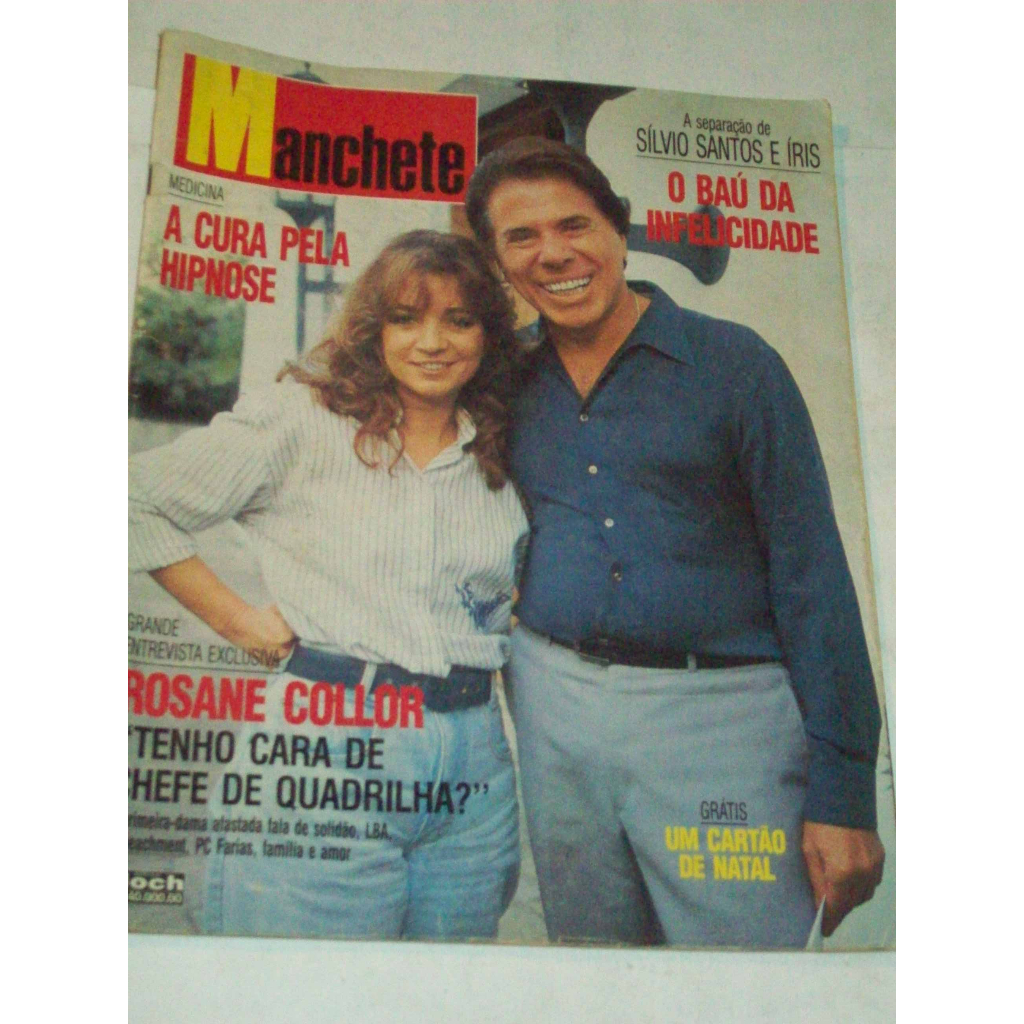 Revista de época Manchete 1992 Silvio Santos