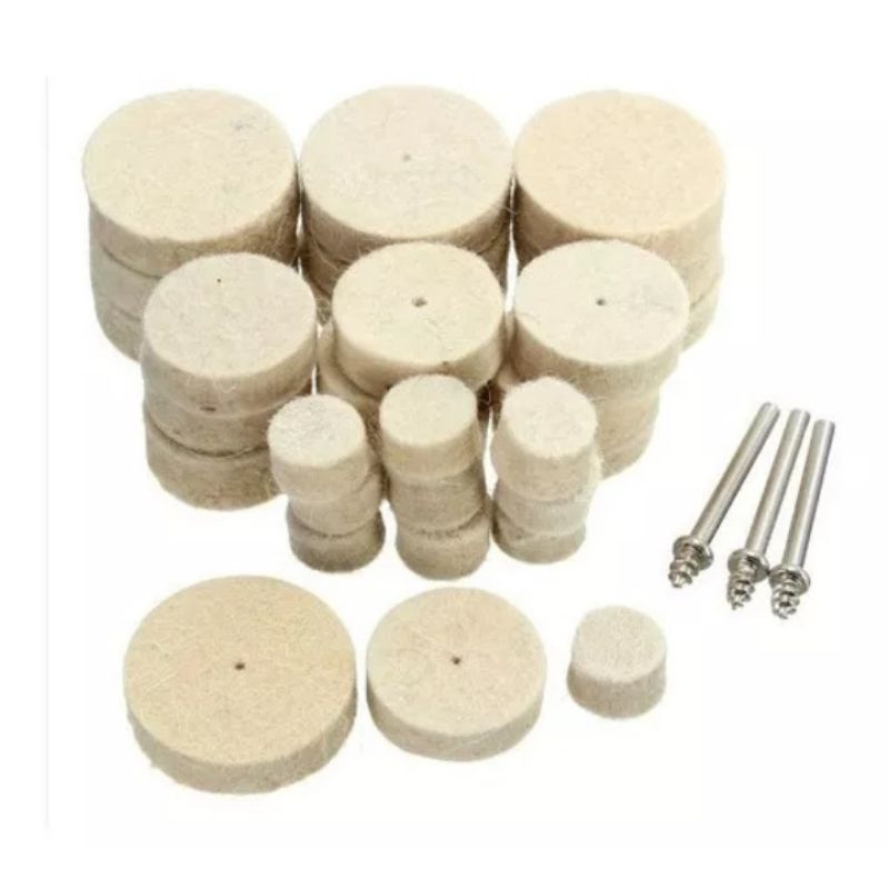 Disco de feltro polimento metal para micro retifica 33 peças em Oferta na Shopee