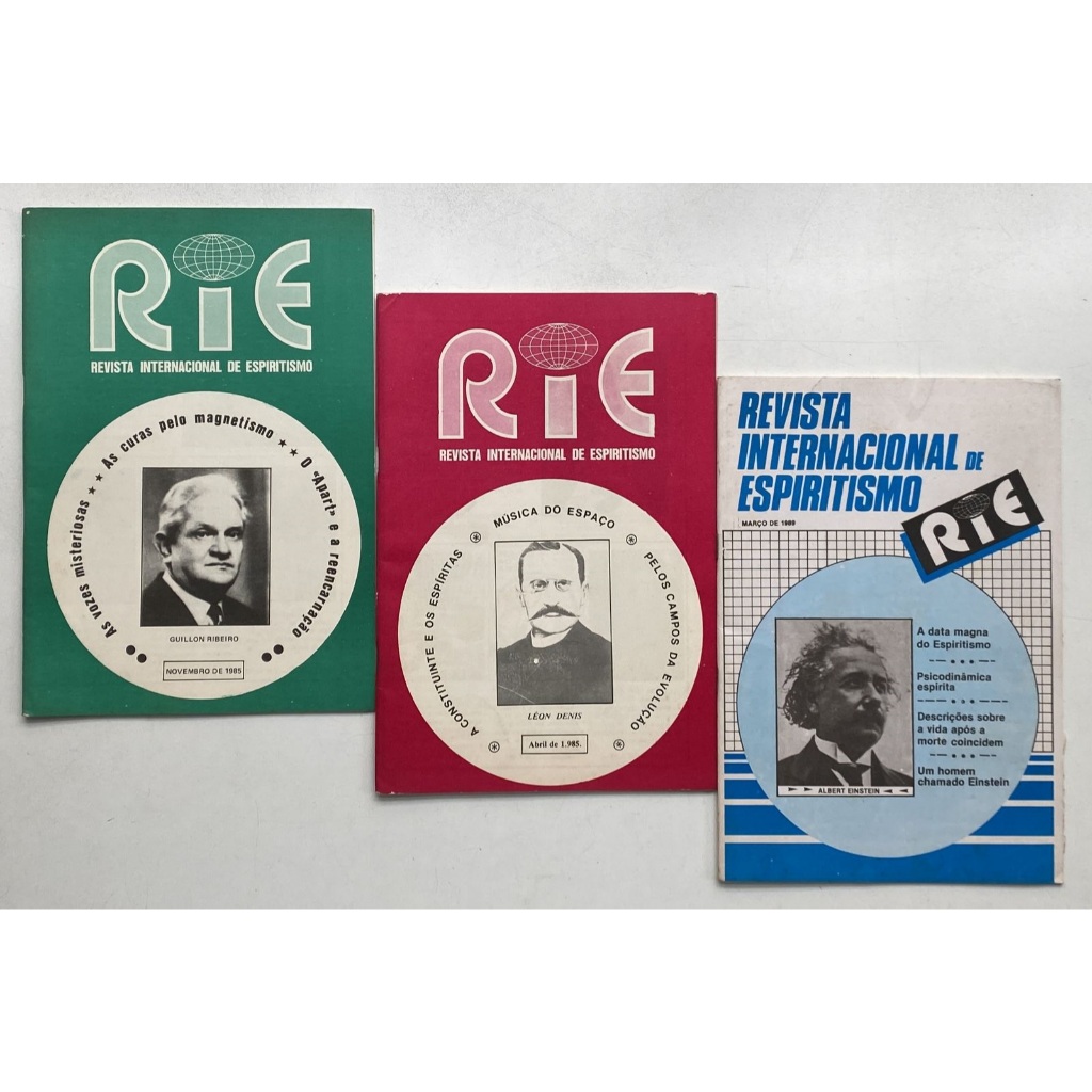 Coleção Revista Internacional de Espiritismo - Kit Com 3 Volumes Anos 80
