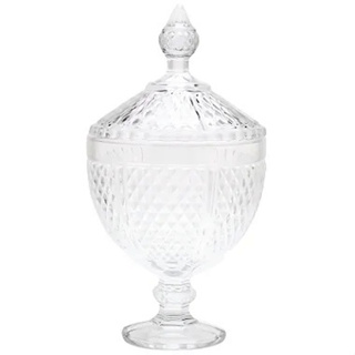 Potiche Grande Pote Bomboniere em Cristal c/ Tampa 28 cm em Oferta na Shopee