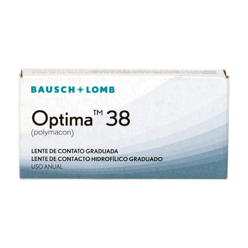 Lente de Contato Optima 38 Anual Incolor MEIO PAR - Bausch & Lomb
