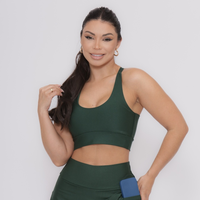 Top Feminino Fitness Cruzado nas costas Suplex Treino Funcional Moda Cristã em Oferta na Shopee