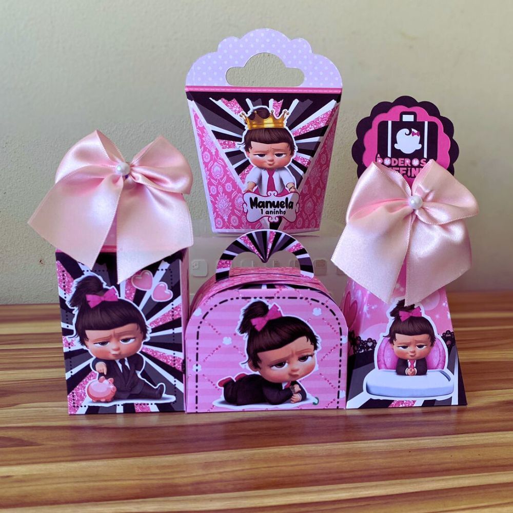 PEGUE E MONTE - Kit Caixinha Festa Personalizados Lembrancinha Poderosa Chefinha