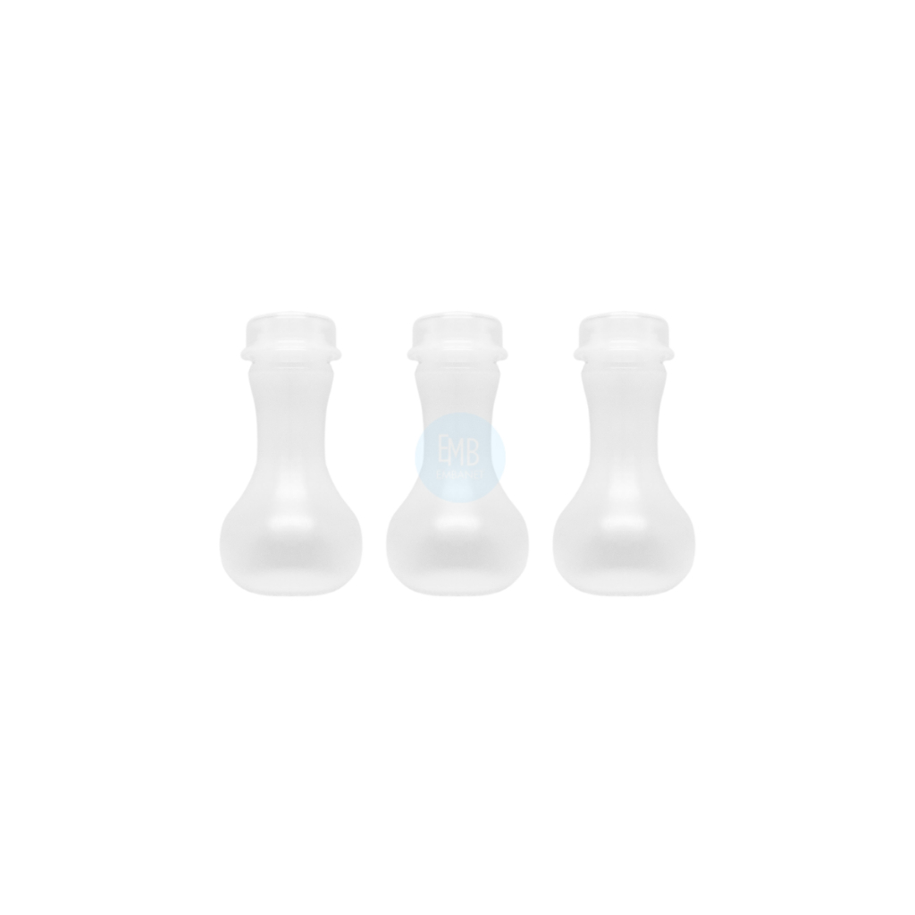 100 Frascos Moringa Plástico 7ml para Óleo Unção e Essencias