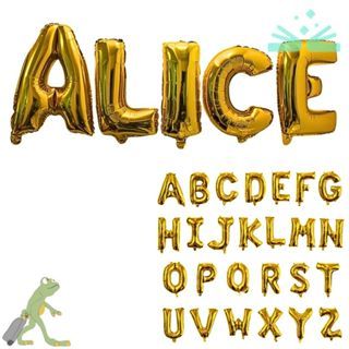 Balões Metalizados Pacote com 11 Letra Dourado 30cm (NOS ENVIE AS LETRAS NO CHAT)