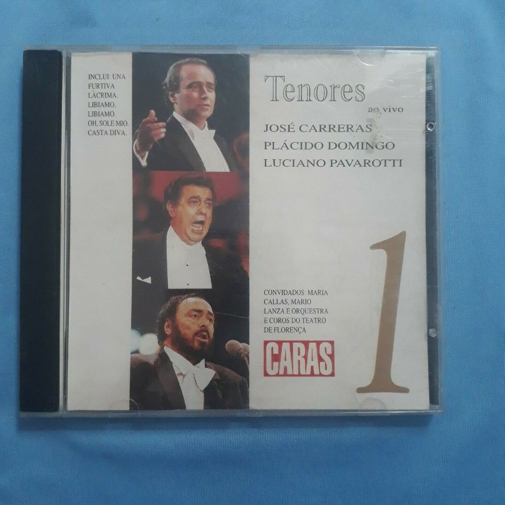 CD Tenores Vol 1 - Placido Domingos / Jose Carreras / Luciano Pavarotti Revista Caras