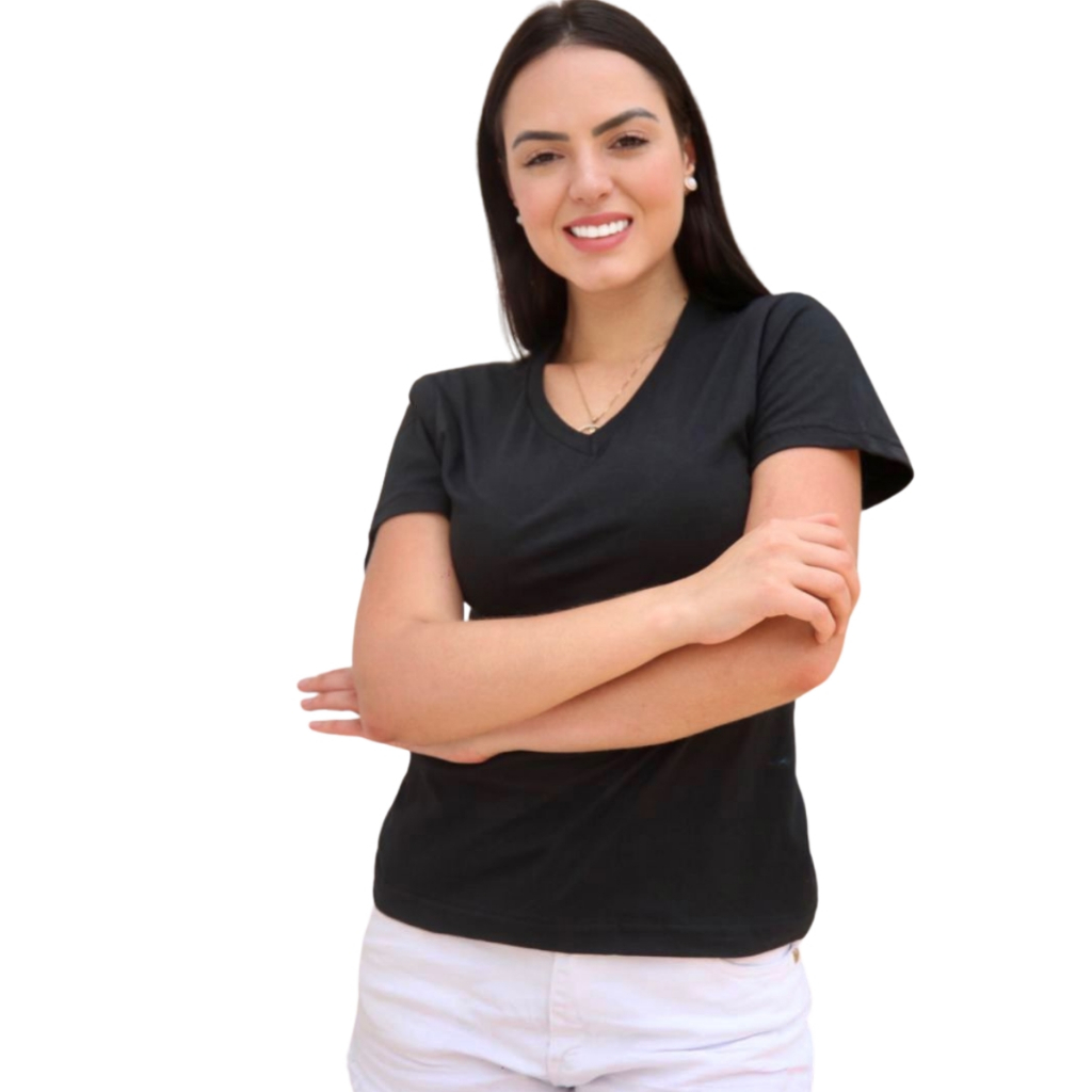 Camiseta Baby look Gola V Fitness Curta Justa Para Academia E Treino Corra