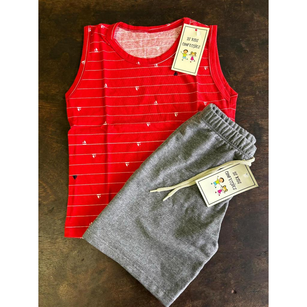 Conjunto Menino Verão Infantil sortido 1 ao 10