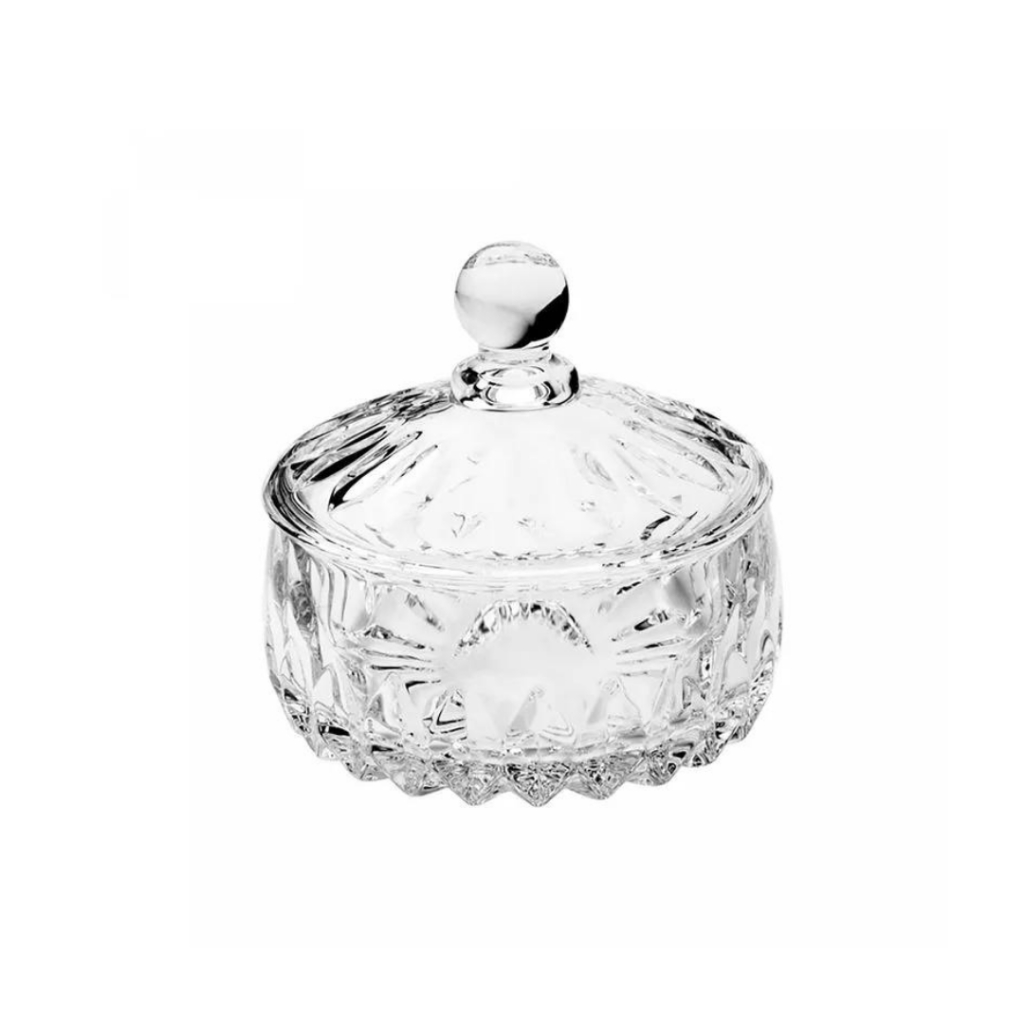 Potiche Decorativo de Cristal Louise 11cm x 11cm - Wolff