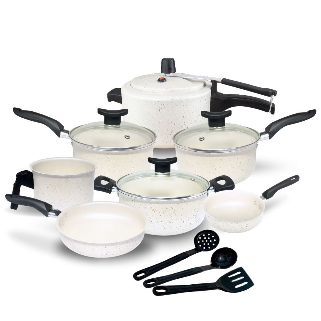 Jogo de Panelas Antiaderente Teflon Berlim Elegance Panela de Pressão 2.5L