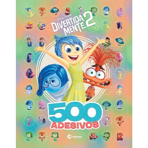 Livro de Colorir Com 500 Adesivos e Atividades Colorir Divertida Mente 2 Culturama