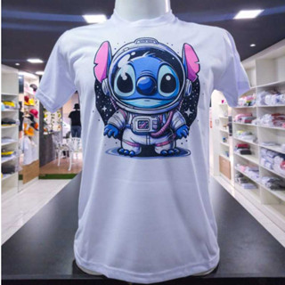 Camisa Camiseta de Poliéster com Estampa do Stitch em Oferta na Shopee