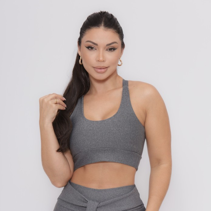 Top Fitness Suplex Treino Academia Caminhada Moda Evangélica