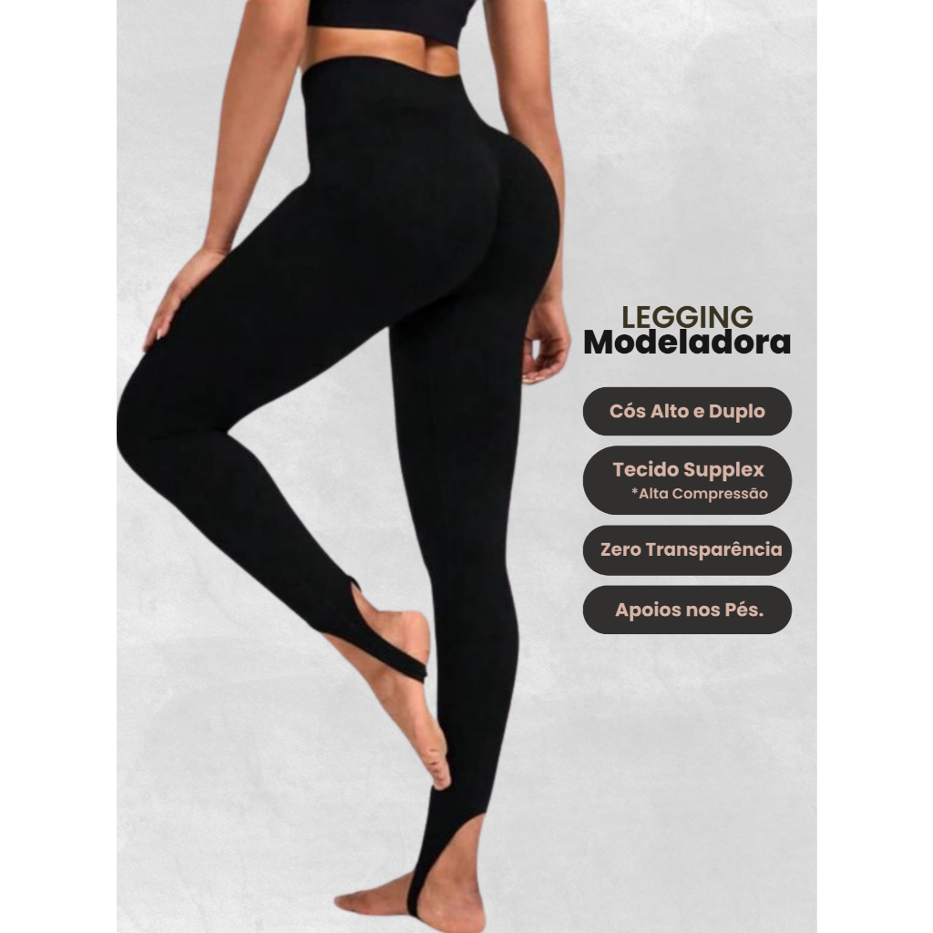 Calça Legging Feminina Fitness Legging Skinny de PEZINHO Cintura alta ideal para academia pilates e atividade fisica Dia a dia Calça com PEZINHO modeladeora Basica e elegante