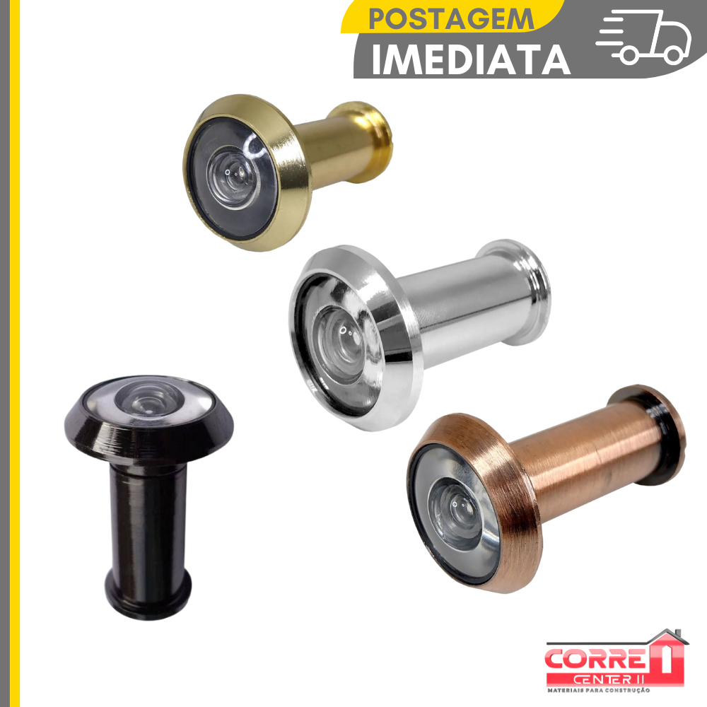 Olho Magico Visor P/ Porta e Portão Latão