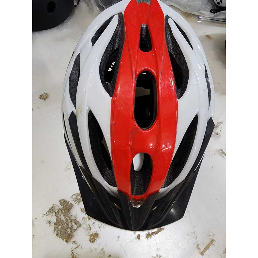 Capacete Bontrager Branco Vermelho Original Mostruário podendo haver marcas estéticas que não prejudicam  funcionalidade