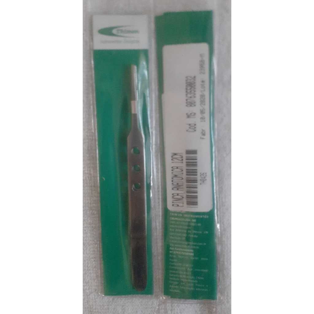 Pinça Anatômica C/ Serrilha 12cm Original Thimon - Para Podólogos e Podologia